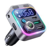 Car FM transmitter Bluetooth 5.0 48W QC Fast Charger Mp3 Player PD USB Car Radio Car Handfree Bluetooth Receiver FM Modulator