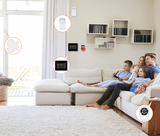Ostaniot Tuya Smart Wireless GSM WIFI Home Security Alarm System with Outdoor Solar Siren Compatible with Alexa and Google Home