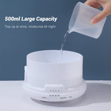 Remote Control Air Humidifier Ultrasonic Silent Aromatherapy Essential Oil Diffuser Fragrance for Home Room 500ML with LED Light