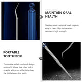 1Pc Pocket Toothpick Tooth Pick Tool Metal Toothpick Holder Outdoor Toothpick