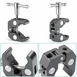 Used to install HDMI monitor, LED light, camera flash, camera DSLR, super clamp 11-inch adjustable magic articulated arm clamp,