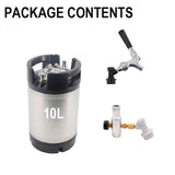 Keg Party Pack 10L(2.5Gallon ) Complete Kegging System Brand New Ball Lock Cornelius (Corny) Keg Portable Taproom Kegarator