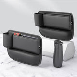 Car Multifunction Seat Gap Storage Bag For Car Seat Gap Filler With Phone Cup Holder PU Leather Car Interior Crevice Organizer