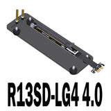 R13SD-LG4 4.0 Graphics Card Extension Cable PCIe4.0X16 to X1 A Card N Card Full Speed Compatible Non-USB 35CM
