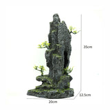 Super Large Aquarium Rockery Decoration Fish Tank Landscaping Artificial Resin Ornament Decor Aquascape Background Accessories