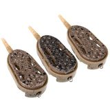 3pcs Fishing Feeder Mould Quick Release Moulds Carp Fishing Bait Holder Tool Fishing Tackle Fishing Outdoor Accessories