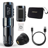 AMBITION MARS Wireless Tattoo Machine Pen With Rechargeable Battery Adjustable Stroke For Lining Shading Coloring