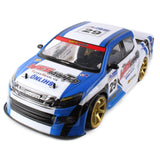 1:10 70Km/H 2.4G RC Car 4WD Double Battery High Power LED Headlight Racing Truck Drift Racing Car