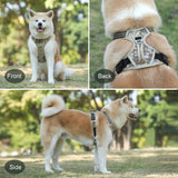 Pet Dog Harness 1000D Oxford Reflective Dog Vest collars with Handle For Big Medium Dogs Husky Chihuahua Pit bull dog supplies