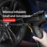 Car Electrical Tire Inflator Wireless Portable Compressor Digital Car Tyre Pump 120W Rechargeable Air Pump For Car Bicycle