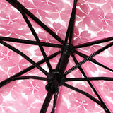 Transparent Umbrellas For Protect Against Wind And Rain Clear Sakura 3 Fold Umbrella Clear Field Of Vision Household Rain Gear