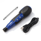 Straight Rod Electric Screwdriver Anti-slip Handle Torque Rechargeable Mini USB Charging Drill Multi-function Home Power Tools