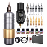 Professional Tattoo Machine Wireless Tattoo Power Supply Tattoo Rotary Pen with CartridgesTattoo Machine Tattoo Kit for Tattoo