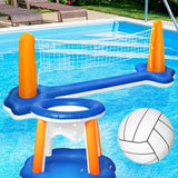 Kids Outdoor Beach Swimming Pool Toys Inflatable Basketball Hoop Set Children Ball Games Volleyball Basketball Water Sports