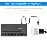 Mini Audio Mixer Ultra Low Noise Stereo Mixer 6 Input 1 Output Mono / Stereo Switching DC 5V for Microphone Guitar Bass Keyboard