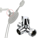 Copper Shower Water Separator 3-Way 1/2 Outlet Sink Faucet Diverter Valve T Adapter Shower Hose Tap Splitter Thermostability
