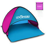 Multicolor Mini Beach Sun Shade Canopy Instant Outdoor Beach Tent Shelter with Carry Bag Camping Tent Sun Shelter