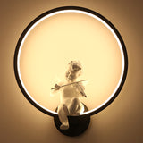 Modern LED Wall Lamps Round Angel Aluminum Decorative Interior Living Room Dining Room Corridor Lamp Indoor Lighting Wall Sconce