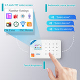 W181 Tuya Wifi Burglar Home Alarm GSM IOS Android APP Control Auto Dial LCD GSM SMS Burglar Alarm System For Home Security