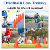 20 Pcs 9Inch Cones Sports,Training Cones For Soccer,Agility Field Marker Cones For Drills Outdoor Football Basketball
