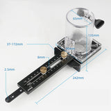 Ganwei Woodworking Circle Cutting Jig For Electric Trimming Machine Wood Router Milling Circle Slotting Base DIY Tools