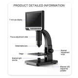 7 Inch IPS Digital Microscope Cell Electron Microscope Magnifier Multi-use Camera PBC Repair Welding with Dual Lens 500x 2000X