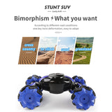 2.4Ghz 4CH Stunt Drift Crawler Dual RC Car Gesture Induction Twisting Off-Road Vehicle Toys for Children