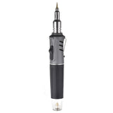 Gas Soldering Iron 3-In-1 Multifunctional Auto-ignition Adjustable Flame Butane Iron with Hot Air Gun Flamethrower