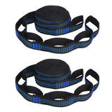 2pcs Hammock Strap 200cm Tree Hanging Spare Part Outdoor Camping Tree Garden Hanging Load Bearing Rope Camping Hammock