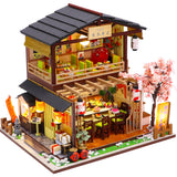CUTEBEE Kids Toys Dollhouse Kit with Furniture Assemble Wooden Miniature Doll House Diy Dollhouse Puzzle Toys For Children M2011