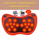 8/18 Heads Multifunctional Cervical Massage Pillow Smart Electric Neck Shoulder Body Massager Hot Compress Car Home Neck Massage