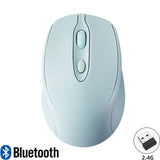 Rechargeable Wireless Bluetooth Mouse Silent 2.4G USB Dual Mode Ergonomic Gamer Mute Mouse For iPad PC Tablet Laptop Macbook