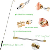 Pressure Washer Extension Wands - 120 Inch Power Washer Gutter Cleaning Tools, Telescoping Replacement Lance, Window Cleaner Noz