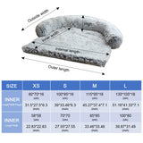 Pet Sofa Dog Bed Calming Bed Washable For Large Dogs Pad Blanket Winter Warm Cat Bed Mat Couches Car Floor Protector accessories