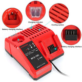 Battery Charger For M18 M14 M12 12-18V Li-Ion Battery 48-11-1815 48-11-1820 48-11-1840 48-11-1850 48-11-1828 US Plug