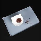 Silicone Pet Food Mats Tray Non Slip Pet Dog Cat Bowl Mats Placemat Dog Pet Cat Feeding Mat Waterproof Dog Cat Food Mats