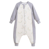 Baby Sleep Bag Wearable Blanket Thicken Anti-kick Long Sleeve Keep Warm Casual Pajamas With Legs Bedding Autumn Winter Home