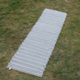 MagiDeal Outdoor Sleeping Pad Ultralight Camping Air Mattress Disaster Emergency Inflatable Air Bed Mat Pad Parts Transparent