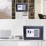 Digital Safe Box Small Household Mini Steel Safes Money Bank Safety Security Box Keep Cash Jewelry Or Document Securely With Key