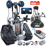 ZKZC 408PCS City Creative RC Robot Electric Building Blocks Technical Remote Control Intelligent Robot Bricks Toys For Children