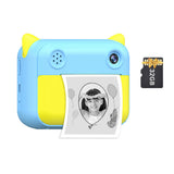 Kids Instant Print Camera 1080P Digital Video Camera Dual Camera Lens 12MP 2.4 Inch LCD 32GB TF Card Birthday Christmas Gift