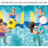 Iatable Volleyball Net Ball Set Floating Water Volleyball Game Water Entertainment Tool Adult Family Children Party Pool Game