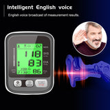 Portable Sphygmomanometer Upper Arm Automatic Digital Blood Pressure Monitor  Medical Digital LCD Monitor Heart Rate Pulse