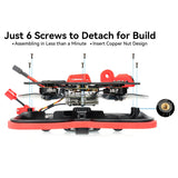 BETAFPV Pavo25 2.5" BWhoop Quadcopter Walksnail HD Digital VTX F405 AIO 20A 1404 4500KV Brushless Motor Suit For SMO 4K Camera