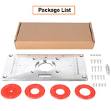 Router Table Plate Trimming Machine Engraving Router Board Engraving Flip Board Aluminum Router Table Insert Board for Makita