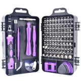 Adjustable 115 in 1 Magnetic Precision Screwdriver Set Computer Pc For Phone Repair Tool Kit H Non-Slip Handles Multifunctional