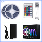 LED Strip Light 5050 SMD DC12V Flexible LED Lamp Tape Ribbon RGB 10M TV Desktop Screen BackLight Diode Tape led lights for room
