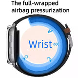 Smart Watch P80 Air Pump True Blood Pressure Blood Oxygen Test Body Temperature Monitor Full Wrapped Airbag Smartwatch