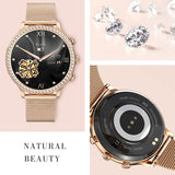 I70 Fashion Ladies Smart Watch Large Screen BT Call Custom Dial AI Voice Assistant Heart Rate Health Monitoring Smartwatch