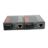 HTB-GS-03 A&amp;B 3pairs Gigabit Fiber Optical Media Converter 1000Mbps Single Mode Single Fiber SC Port External Power Supply